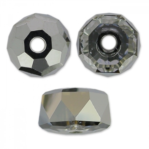 Rondelle PureCrystal 5045 da 6 mm - Crystal Silver Night x6