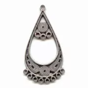 Separatori/Goccie argentato antico mm. 43 x2
