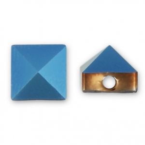 Perlina quadrata Swarovski 5061 5,5 mm Crystal Metallic Blue x1