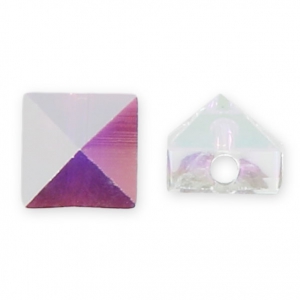 Perlina quadrata Swarovski 5061 5,5 mm Crystal AB x1