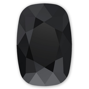 Cabochon Swarovski 4568 Cushion Fancy Stone 8 x 6 mm Jet x1