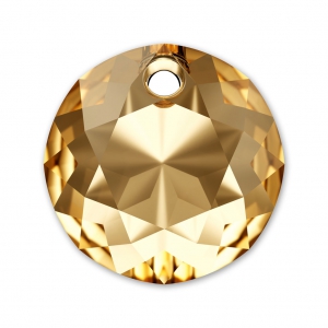 Swarovski 6430 8 mm Crystal Golden Shadow Pendente x1