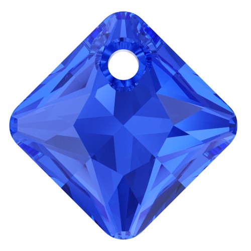 Swarovski 6431 9 mm Majestic Blue, pendente con taglio Princess Cut x1