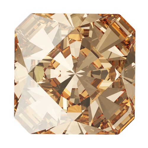 Cabochon Carré Swarovski 4499 6 mm Crystal Golden Shadow x1