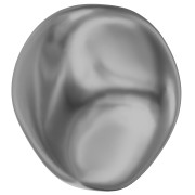 Perla barocca perlata Swarovski 5841, rotonda irregolare, 12 mm, Dark Grey Pearl x1