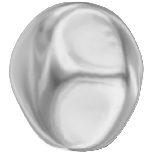Perla barocca Swarovski 5841 irregolare rotonda 12 mm - Perla grigio chiaro x1