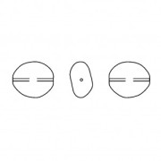 Perla barocca perlata Swarovski 5842 irregolare piatta 14 mm Perla Rosaline x1