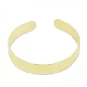 Base per bracciale ottone mm. 10x145 dorato con oro fino x1