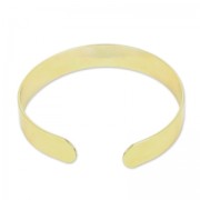 Base per bracciale ottone mm. 10x145 dorato con oro fino x1