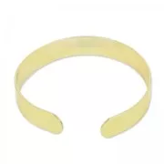 Base per bracciale ottone mm. 10x145 dorato con oro fino x1