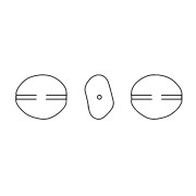 Perla barocca Swarovski 5842 irregolare 10 mm Perla grigio chiaro x1