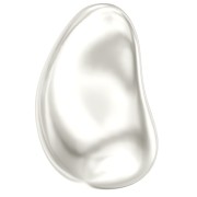 Perla barocca Swarovski 5843 goccia irregolare 16 mm Perla bianca x1