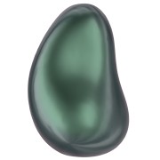 Barocco perlato Swarovski 5843 irregolare 16 mm Perla Irid Tahitian Look x1