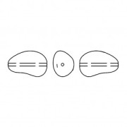 Perla barocca Swarovski 5843 goccia irregolare 12 mm Perla bianca x1