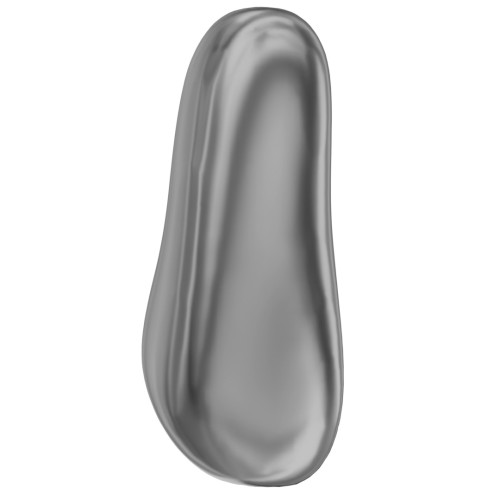 Barocco perlato Swarovski 5844 Perla ovale irregolare 14 mm Perla grigio scuro x1