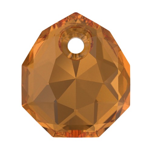 Swarovski 6436 Majestic Pendente 9 mm - Ambra chiaro x1