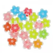 Set de de perles fleurs 9 mm Multicolore x20