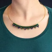 SuperDuo 2,5x5 mm Amethyst Semi Bronze Luster x10g