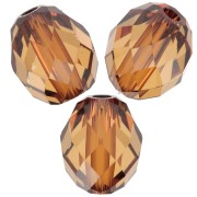 Olive Briolette Swarovski 5044 Perla d'oliva 7x6 mm - Ambra chiaro x1|raw }}