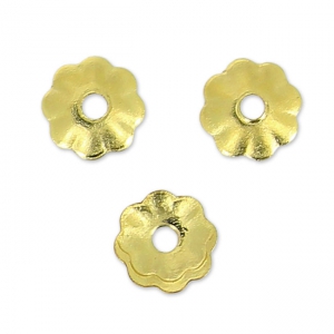 Coppette fiori 3 mm en Gold filledi x20