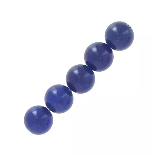 Perline Agata Blu mm. 10 x5