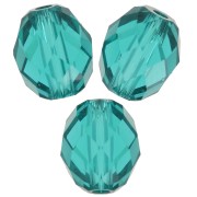 Olive Briolette Swarovski 5044 olive perla 7x6 mm - Blue zircon x1