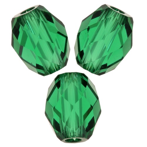 Olive Briolette Swarovski 5044 olive Perla 7x6 mm - Majestic Green x1