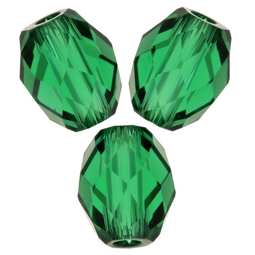 Olive Briolette Swarovski 5044 Perla d'oliva 9,5x8 mm - Majestic Green x1