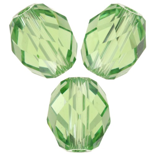 Olive Briolette Swarovski 5044 olive pearl 7x6 mm - Reinvented Peridot x1