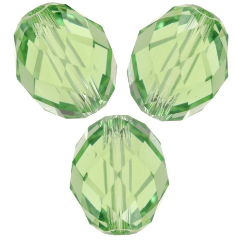 Olive Briolette Swarovski 5044 olive pearl 9.5x8 mm - Reinvented Peridot x1