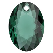 Pendente Swarovski 6438 Elliptic Cut Pendant 9 mm - Emeraude x1