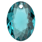 Pendente Swarovski 6438 Elliptic Cut Pendant 9 mm - Bleu zircon x1