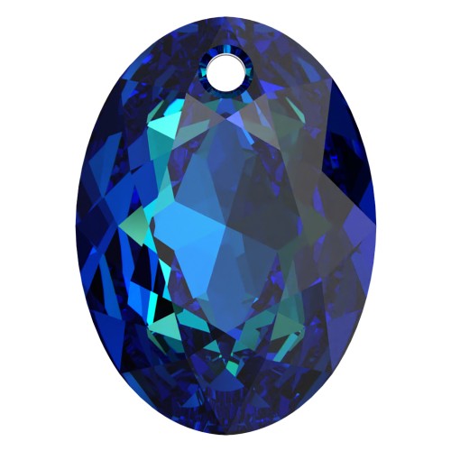 Swarovski 6438 Ciondolo a taglio ellittico 11,5 mm - Cristallo blu Bermuda x1