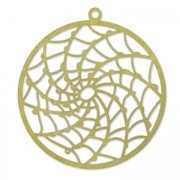 Pendenti leggeri acchiappasogni 31 mm ottone grezzo x4|raw }}