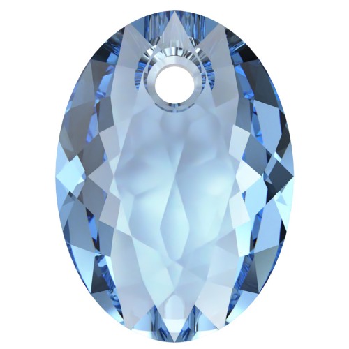 Pendente Swarovski 6438 Elliptic Cut Pendant 11.5 mm - Reinvented Cool Blue  x1