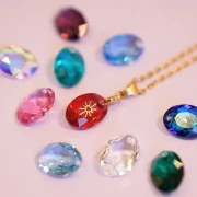 Swarovski 6438 Ciondolo a taglio ellittico 16 mm - Rosa x1