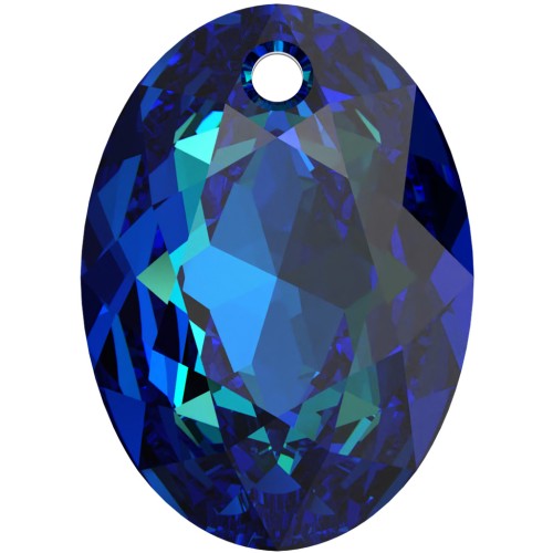 Pendente Swarovski 6438 Elliptic Cut Pendant 16 mm - Crystal Bermuda Blue x1