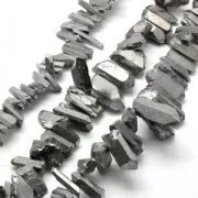 Pendenti Punte in cristallo 10-50 mm Argento x4