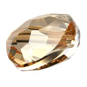 Perla piatta rotonda - 8 mm - Thin Round Swarovski 5034 - Crystal Golden Shadow x1