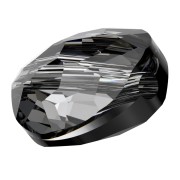Perla rotonda piatta - 8 mm - Thin Round Swarovski 5034 - Crystal Silver Night x1