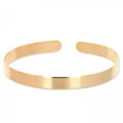 Base in ottone per bracciale 6x160 mm dorato rosa x1