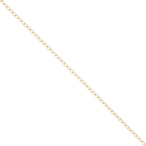 Catena maglia gourmette mm. 1.7 dorato con oro fino x m. 1