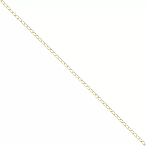 Catena maglia gourmette mm. 1.7 dorato con oro fino x m. 1