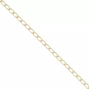 Catena maglia gourmette mm. 1.7 dorato con oro fino x m. 1