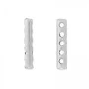 Separatore 5 file 19x3.5 mm argentato antico x1