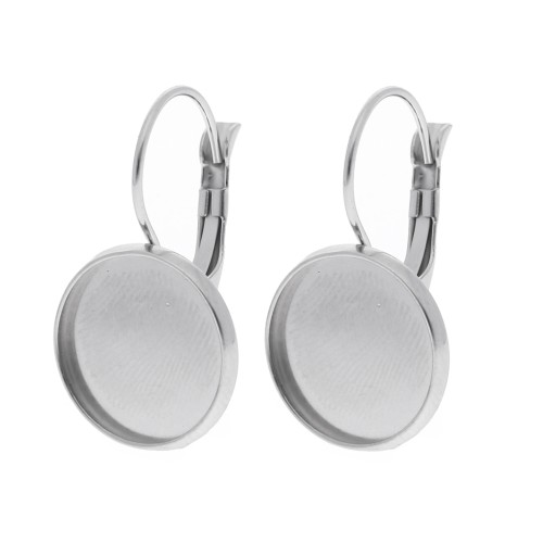 40 Ganci Per Orecchini A Monachella - Acciaio Inox Ipoallergenico, Oro E Argento, 14.5mm, Per Fai Da Te - Foto 9