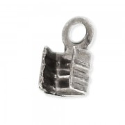 Chiudicordoncino mm. 3 argentato antico x10|raw }}