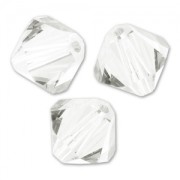 Swarovski crystal spinning tops 5328 3 mm Crystal Silver Shade x50