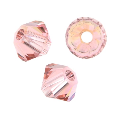 Swarovski crystal spinning tops 5328 3 mm Pink Peach Shimmer x50