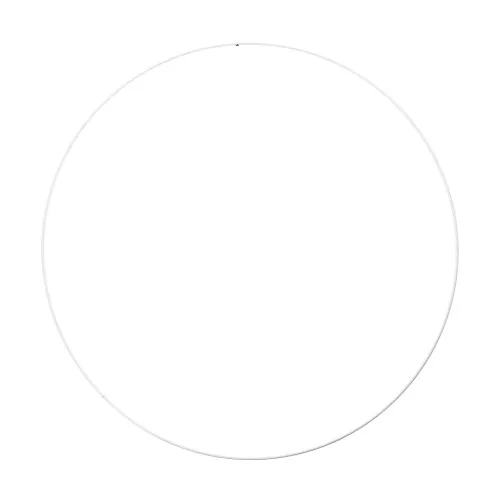 Cerchio metallo 30 cm Bianco x1